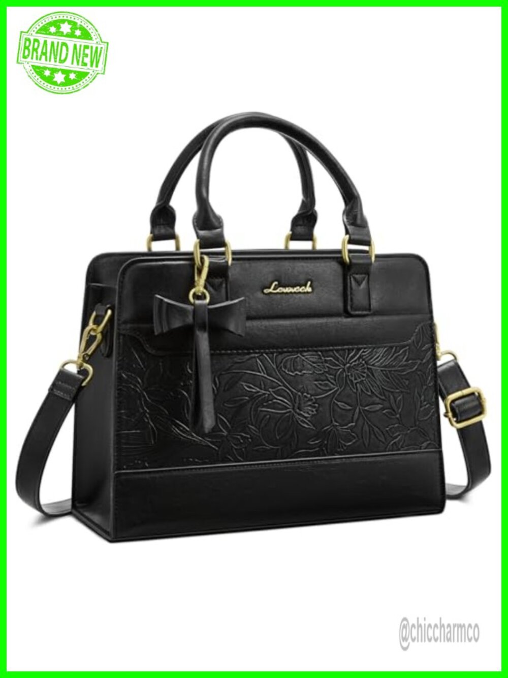 LOVEVOOK PU Leather Satchel Handbag Purse Shoulder Crossbody Tote